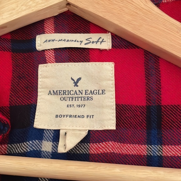 American Eagle, red flannel, medium - Picture 2 of 2
